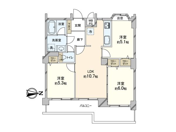 NICアーバンハイム川口青木町公園 間取図(平面図) NICアーバンハイム川口青木町公園 間取図(平面図)