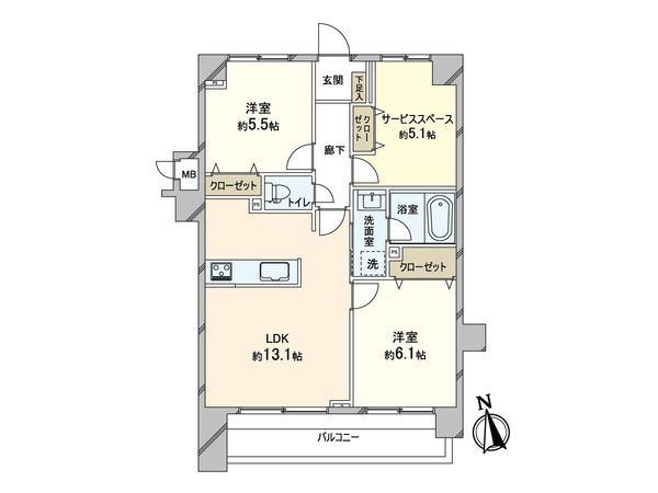 塚越サニーコート 間取図(平面図) 塚越サニーコート 間取図(平面図)