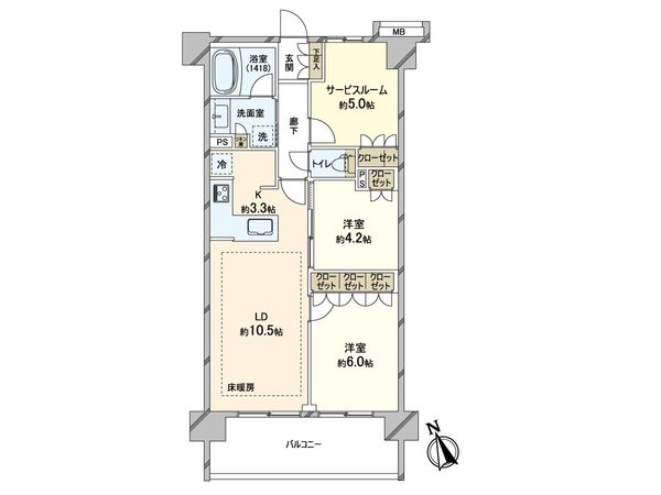 センチュリー蕨 間取図(平面図) センチュリー蕨 間取図(平面図)
