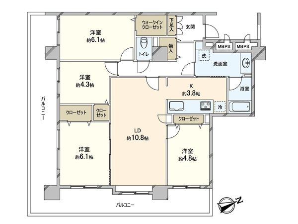 コスモ蕨南 間取図(平面図) 間取図(平面図)