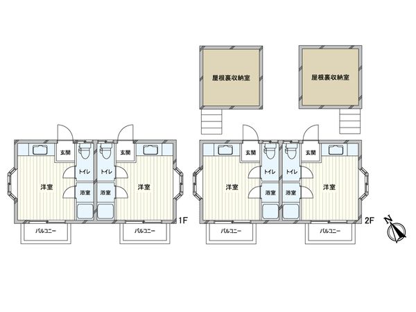 蕨市北町2丁目 アパート戸建 間取図(平面図) 蕨市北町2丁目 アパート戸建 間取図(平面図)