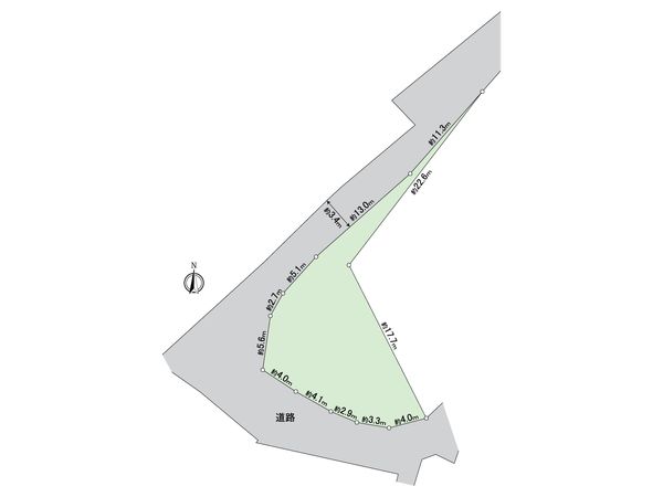 横浜市中区本牧元町(土地) 区画図