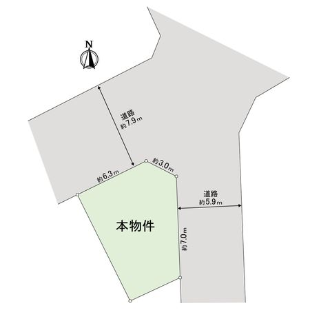 南区中村町1丁目(土地) 区画図 南区中村町1丁目(土地) 区画図