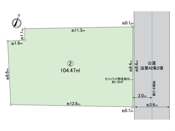 中区元町5丁目(土地)2区画 区画図 中区元町5丁目(土地)2区画 区画図