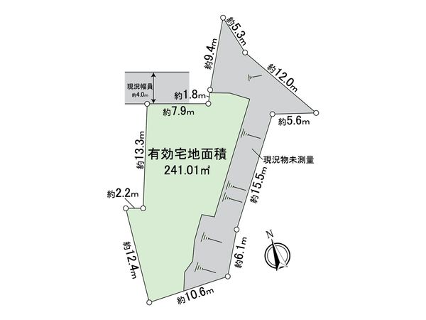 中区本郷町3丁目(古家付土地) 区画図 中区本郷町3丁目(古家付土地) 区画図