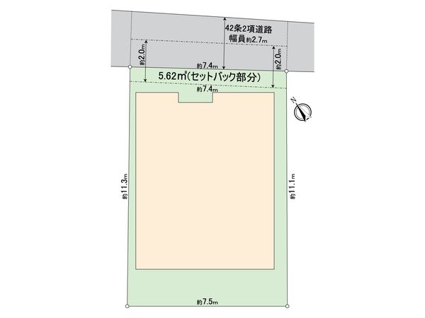 南区平楽(土地) 間取図