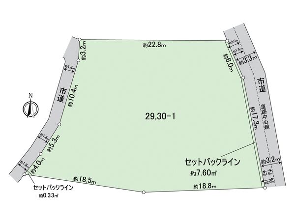 中区本牧緑ケ丘(邸宅用地) 間取図(平面図)