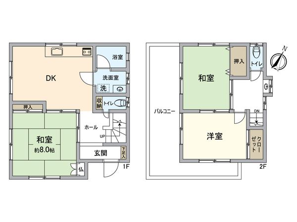 中区大平町(戸建) 間取図(平面図) 中区大平町(戸建) 間取図(平面図)