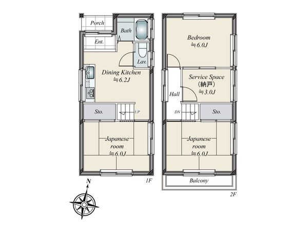 中区根岸町3丁目(戸建) 間取図(平面図)