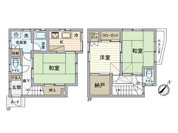 中区本牧原(戸建) 間取図(平面図) 中区本牧原(戸建) 間取図(平面図)