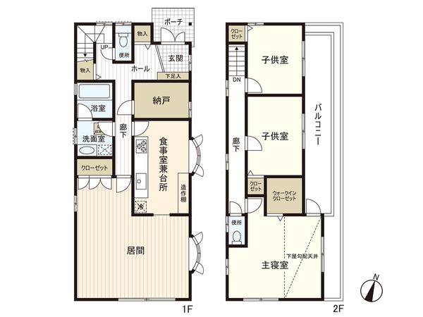 中区本牧間門(戸建) 間取図(平面図) 中区本牧間門(戸建) 間取図(平面図)