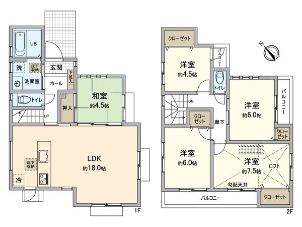 中区本牧三之谷(戸建) 間取図(平面図) 中区本牧三之谷(戸建) 間取図(平面図)