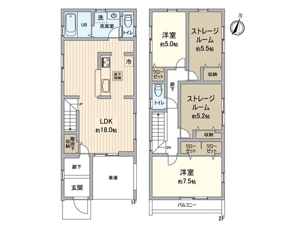 南区中村町4丁目(新築戸建) 間取図(平面図)