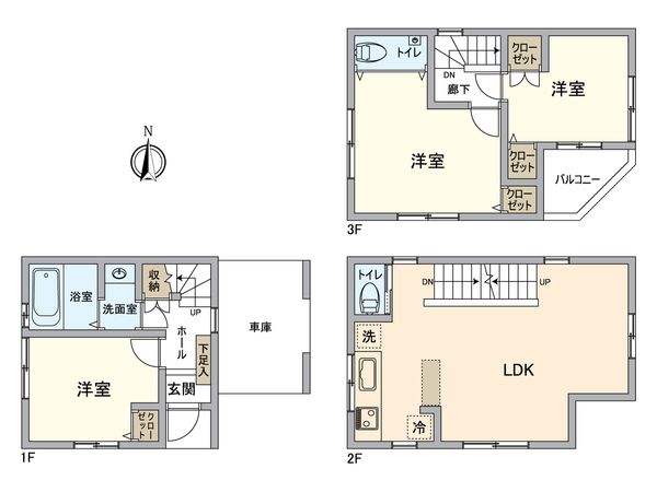 中区本牧原(戸建) 間取図(平面図) 中区本牧原(戸建) 間取図(平面図)