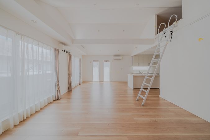 中区山手町(戸建) リビング