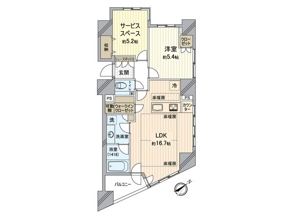パークホームズ横濱山下町88番地 間取図(平面図)