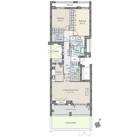 クリオレミントンハウス横濱山手 サウスポート 間取図(平面図)