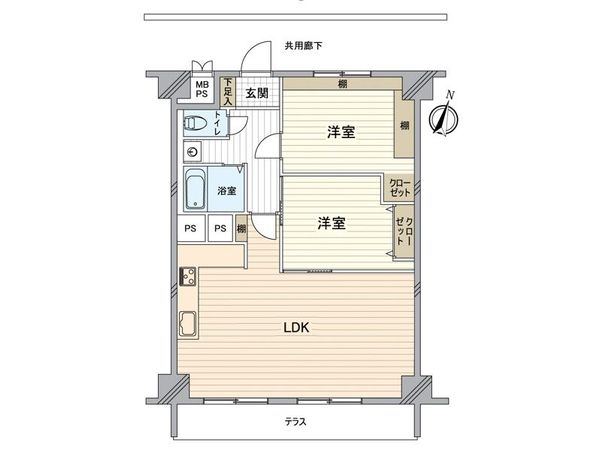 横浜山手マンション 間取図(平面図) 横浜山手マンション 間取図(平面図)