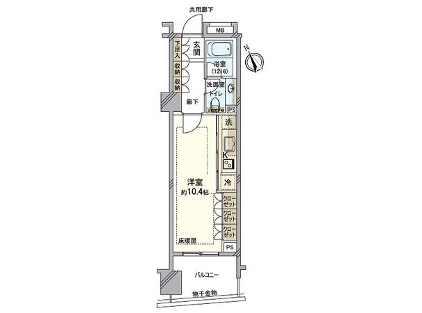 アイマークス横浜桜木町 間取図(平面図)
