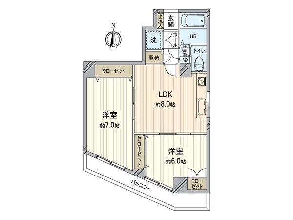 コーポ平沼 間取図(平面図) コーポ平沼 間取図(平面図)