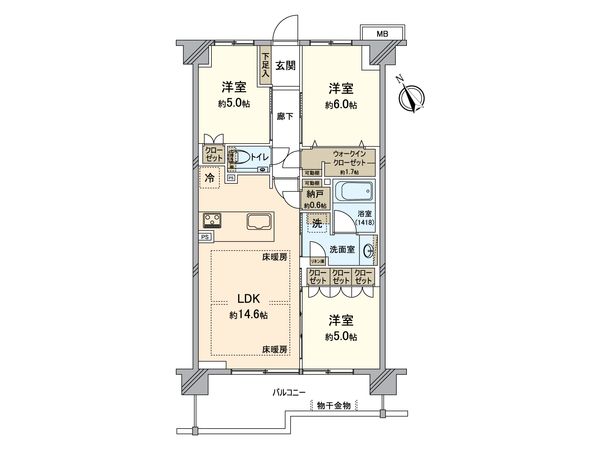 ヴェレーナ西横浜パークフロント 間取図(平面図) 間取図(平面図)