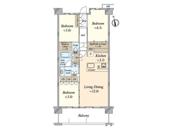 ヴェレーナグラン山手 間取図(平面図)