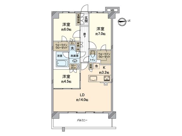 レーベン横浜山手ONE WARD COURT 間取図(平面図) レーベン横浜山手ONE WARD COURT 間取図(平面図)