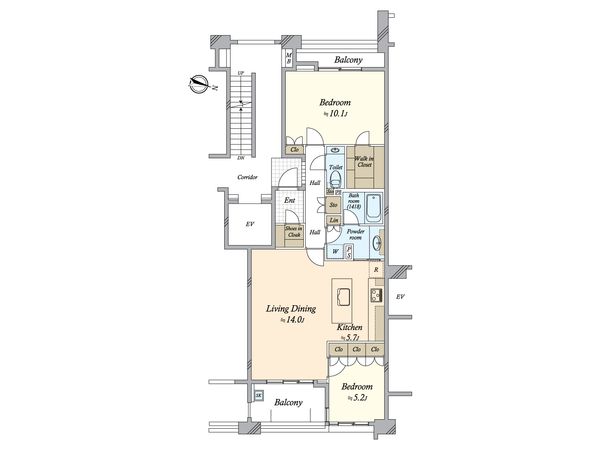 コルティーレ山手町フロントエステート 間取図(平面図)