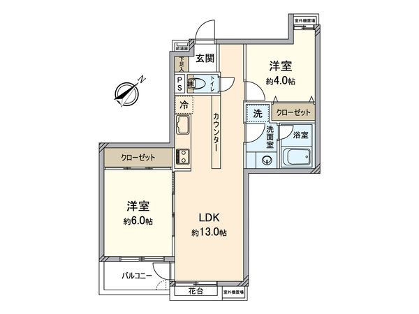 ユニーブル横浜山手第二 間取図(平面図) ユニーブル横浜山手第二 間取図(平面図)