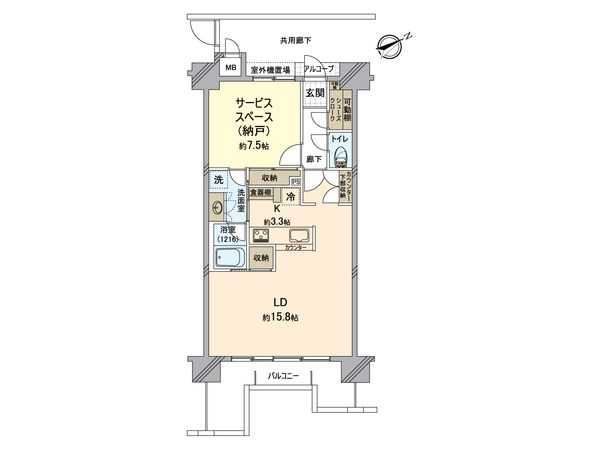 ミオカステーロ横濱関内 間取図(平面図)
