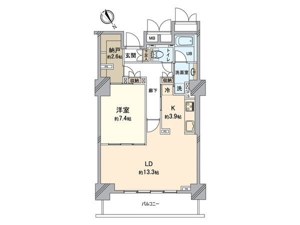 エクステ山下公園 間取図(平面図) 間取図(平面図)
