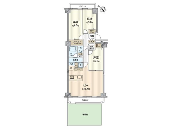 ルミネ根岸公園 間取図(平面図)