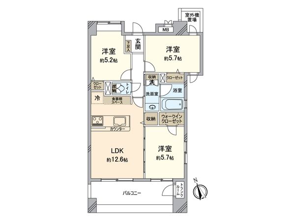 リブゼ横浜山下公園 間取図(平面図) リブゼ横浜山下公園 間取図(平面図)