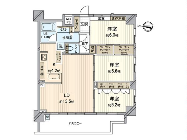 クオス横浜根岸森林公園 間取図(平面図) クオス横浜根岸森林公園 間取図(平面図)