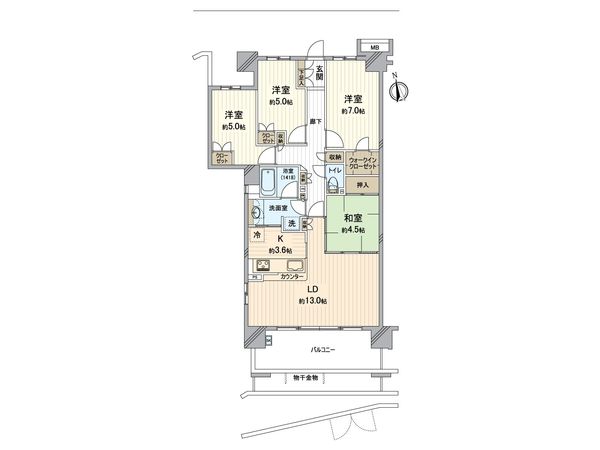 横濱山手テラス 弐番館 間取図(平面図) 横濱山手テラス 弐番館 間取図(平面図)