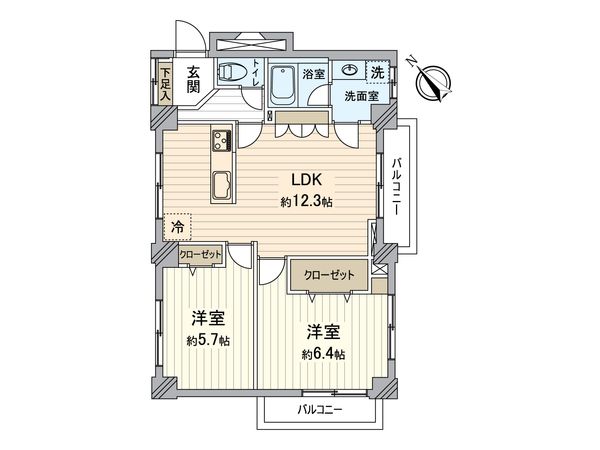 アイビスハイツ山下公園 間取図(平面図) アイビスハイツ山下公園 間取図(平面図)