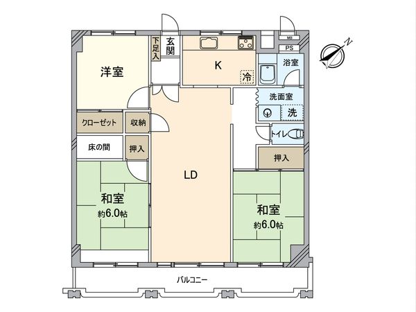 リレント山下町 間取図(平面図) リレント山下町 間取図(平面図)