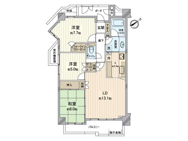 サンクタス横濱山手 間取図(平面図)