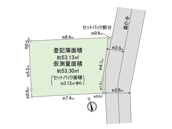 足立区梅田5丁目 土地 区画図 足立区梅田5丁目 土地 区画図