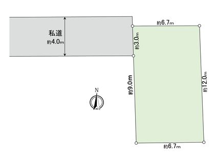 足立区伊興本町2丁目 土地 区画図