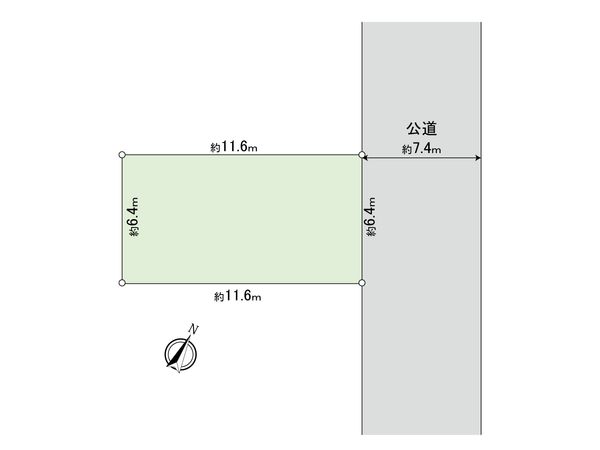 足立区舎人二丁目 売地 区画図