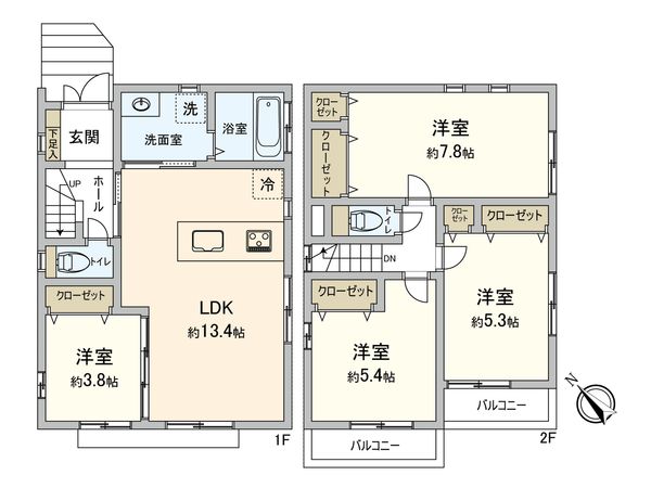 古千谷本町3丁目戸建 間取図(平面図)