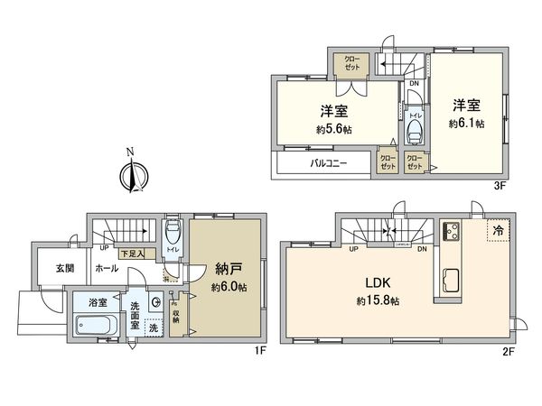 関原2丁目 新築戸建 間取図(平面図)