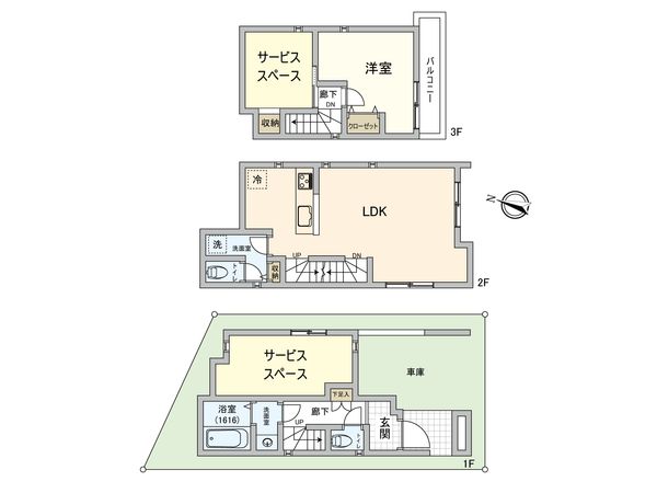 西新井6丁目 新築戸建 2号棟 間取図(平面図) 西新井6丁目 新築戸建 2号棟 間取図(平面図)