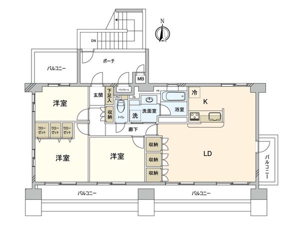 エンゼルパークサイド皿沼 間取図(平面図)