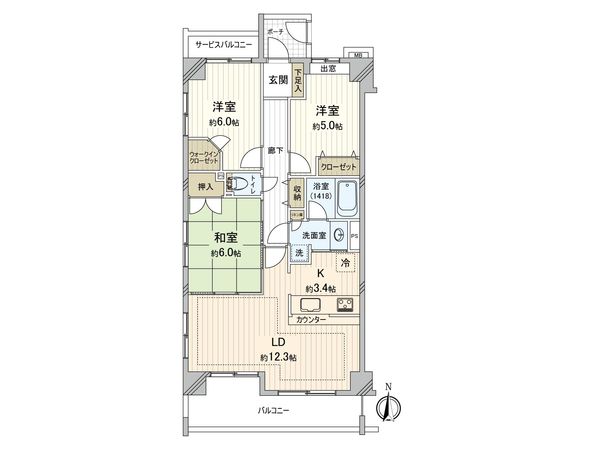 ソルフィエスタイーファ 間取図(平面図) 間取図(平面図)