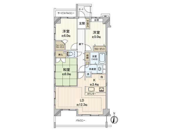 ソルフィエスタイーファ 間取図(平面図) ソルフィエスタイーファ 間取図(平面図)