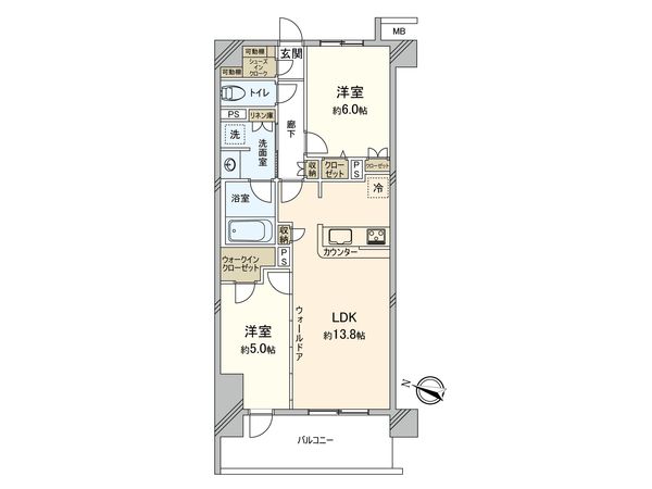 パレステージ江北 間取図(平面図) パレステージ江北 間取図(平面図)
