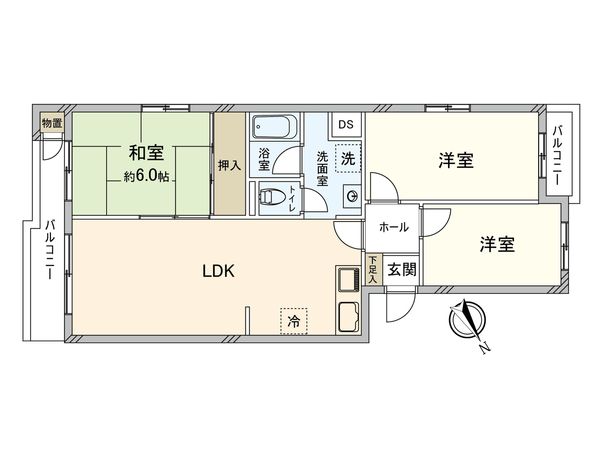 トーア浦安 A棟 間取図(平面図) 間取図(平面図)