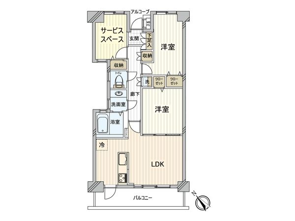 ライオンズマンション竹の塚伊興町 間取図(平面図) 間取図(平面図)